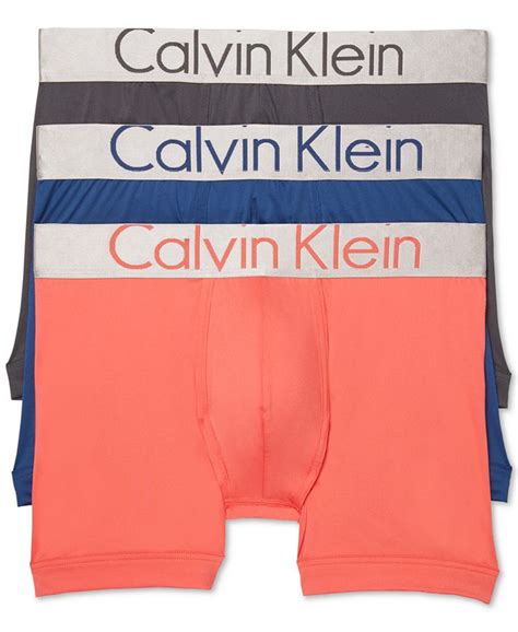 men's 3 pk steel waistband boxer briefs|Calvin Klein Men's Sustainable Steel Micro 3.